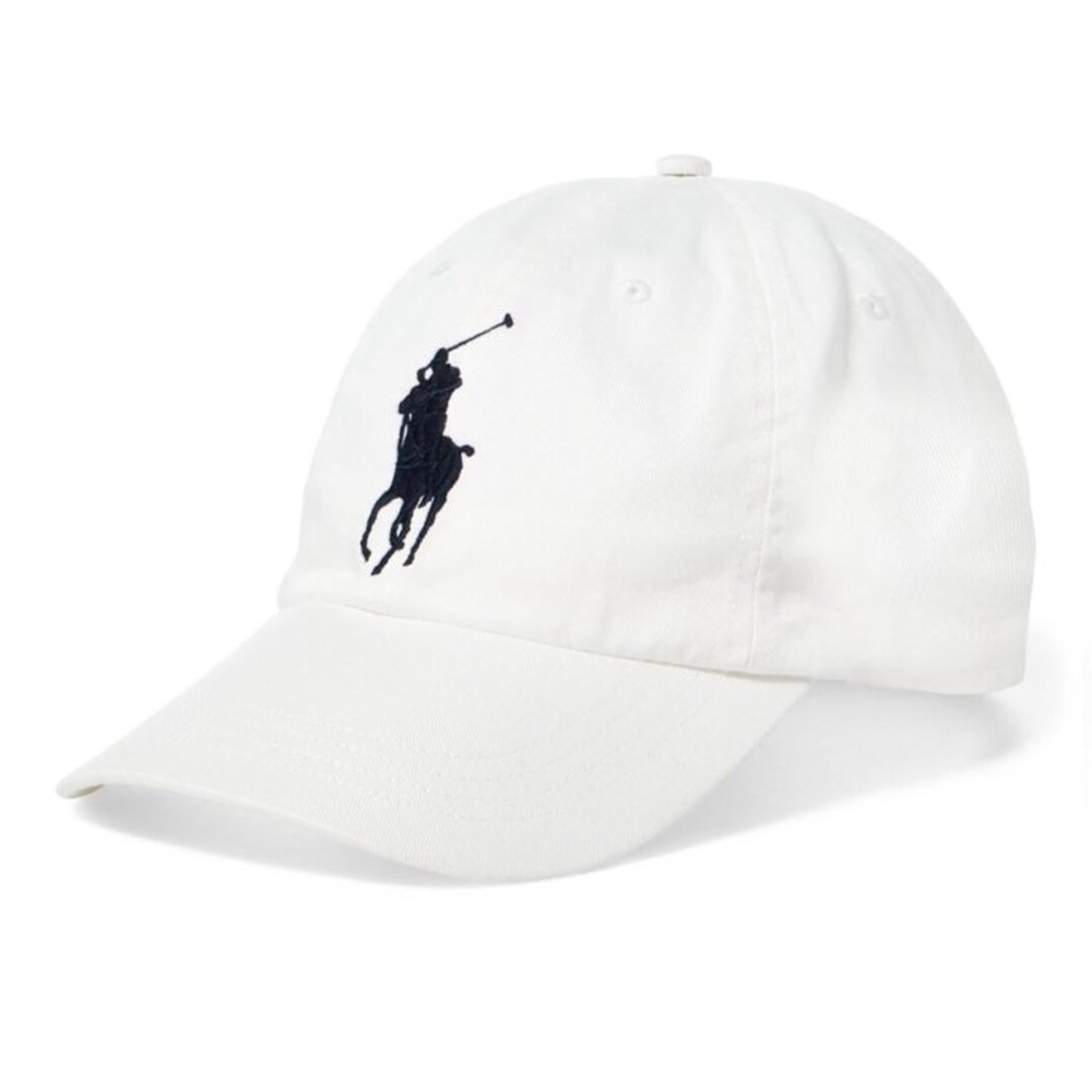 POLO RALPH LAUREN BIG PONY COTTON BASEBALL CAP.